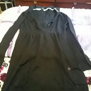 DC long tunic hooded sweater